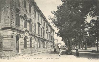 / CPA FRANCE 17 "Ile de Ré, Saint Martin, hôtel des Cadets"