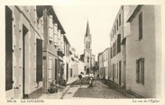 17 Charente Maritime / CPA FRANCE 17 "Ile de Ré, la Couarde, la rue de l'église"