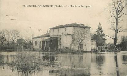 / CPA FRANCE 17 "Montil Colombier, le moulin de Mérignac"