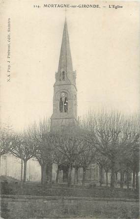 / CPA FRANCE 17 "Mortagne sur Gironde, l'église"