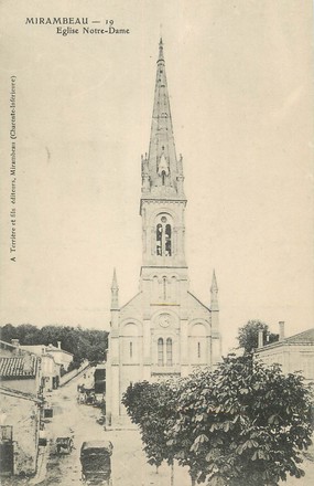 / CPA FRANCE 17 "Mirambeau, église Notre Dame"