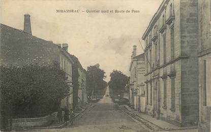 / CPA FRANCE 17 "Mirambeau, quartier nord et route de Pons"