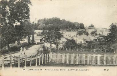 / CPA FRANCE 17 "Montendre, route de Saint Savin"