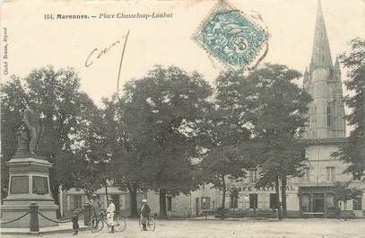 / CPA FRANCE 17 "Marennes, place Chasseloup Laubat"