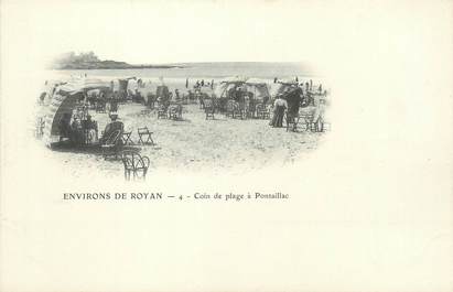 / CPA FRANCE 17 "Environs de Royan, coin de plage à Pontaillac"
