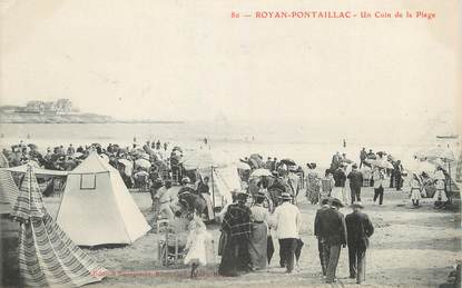 / CPA FRANCE 17 "Royan Pontaillac, un coin de la plage"