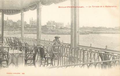 / CPA FRANCE 17 "Royan Pontaillac, la terrasse de la restauration"