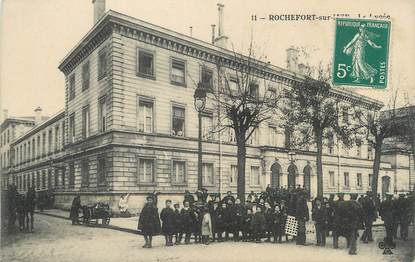 / CPA FRANCE 17 "Rochefort sur Mer, le lycée "