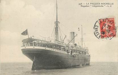 / CPA FRANCE 17 "La Pallice Rochelle, paquebot Léopoldville"