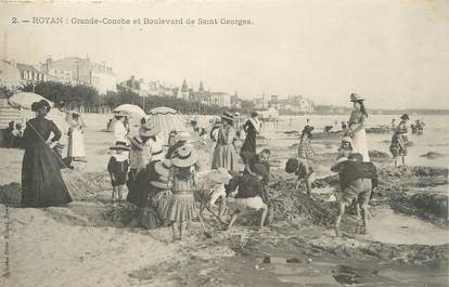 / CPA FRANCE 17 "Royan, grande conche et boulevard de Saint Georges"