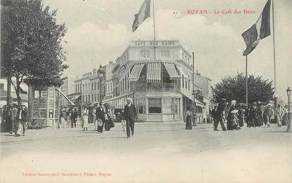 / CPA FRANCE 17 "Royan, le café des bains"