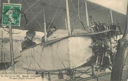 CPA FRANCE 80 "Longpré les Corps Saints" / AVIATION / CAUDRON