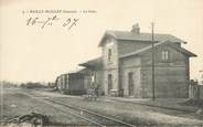 80 Somme  CPA FRANCE 80 "Mailly Maillet, la gare" / TRAIN
