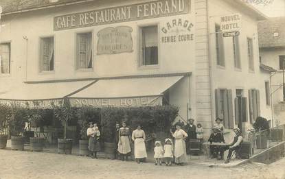 CARTE  PHOTO FRANCE 38 "Corbelin, restaurant"