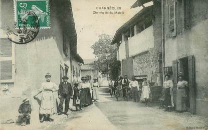 CPA FRANCE 38 "Charnècles, chemin de la mairie"