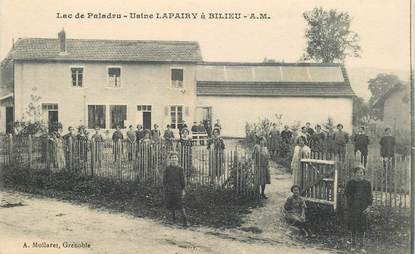 CPA FRANCE 38 "Lac de Paladru, Usine Lapairy à Bilieu"