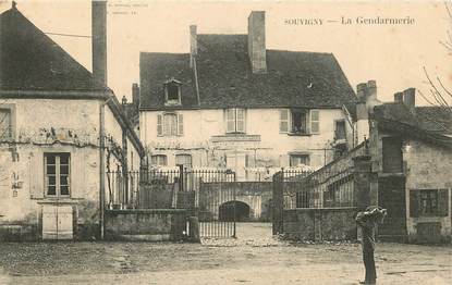 CPA FRANCE 03 "Souvigny, la gendarmerie"