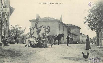 CPA  FRANCE 38 "Faramans, la Place"