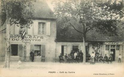 CPA  FRANCE 38 "Fours, café du centre"