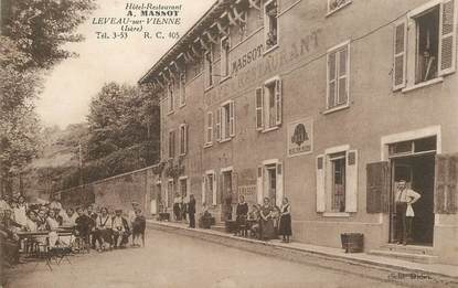 CPA  FRANCE  38 "Leveau sur Vienne, Hotel Restaurant A. Massot"