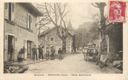 CPA  FRANCE  38 "Montaud, Hotel Repellin"