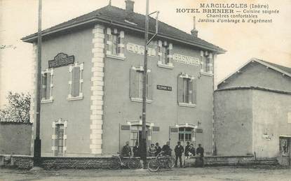 CPA  FRANCE  38 "Marcilloles, Hotel Brenier"