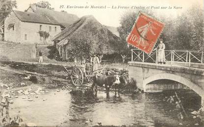 CPA  FRANCE  38 "Env. de Morestel, la Ferme d'Iselay"