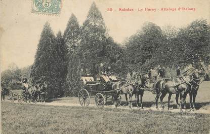 / CPA FRANCE 17 "Saintes, le haras" / ATTELAGE