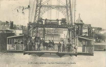 CPA FRANCE 76  "Rouen, Le Pont Transbordeur"