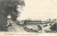 17 Charente Maritime / CPA FRANCE 17 "La Tremblade, la gare de l'Etat sur les bords du chenal"