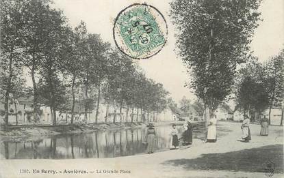 / CPA FRANCE 18 "Asnières, la grande place"