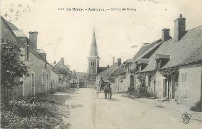 / CPA FRANCE 18 "Asnières, entrée du bourg"