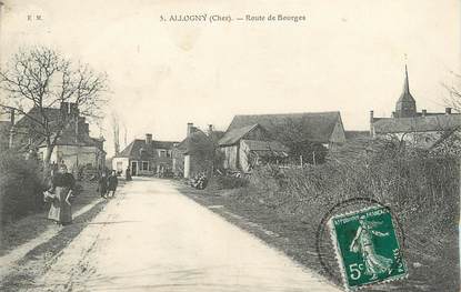 / CPA FRANCE 18 "Allogny, route de Bourges"
