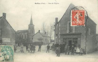 / CPA FRANCE 18 "Beffes, rue de l'église"