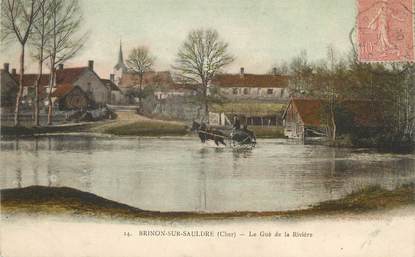 / CPA FRANCE 18 "Brinon sur Sauldre, le Gué de la rivière"