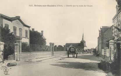 / CPA FRANCE 18 "Brinon sur Sauldre, entrée par la route de Chaon"