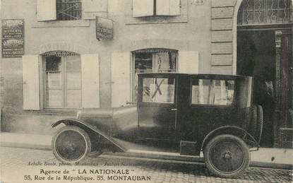  CPA FRANCE 82 "Montauban, Agence La nationale"  ASSURANCE / AUTOMOBILE
