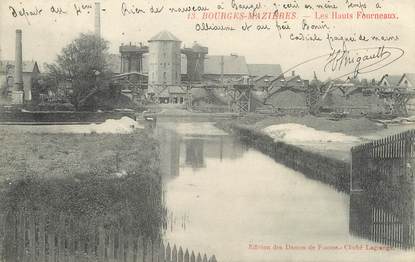 / CPA FRANCE 18 "Bourges Mazières, les Hauts Fourneaux"