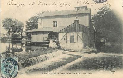 / CPA FRANCE 18 "Bourges, le moulin de l'Ile d'or"