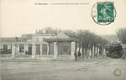 18 Cher / CPA FRANCE 18 " Bourges, le terminus des Tramways à la gare"