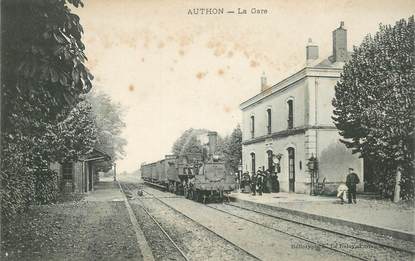  CPA FRANCE 28 "Authon du Perche, la gare" / TRAIN