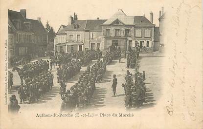  CPA FRANCE 28 "Authon du Perche, Place du Marché"