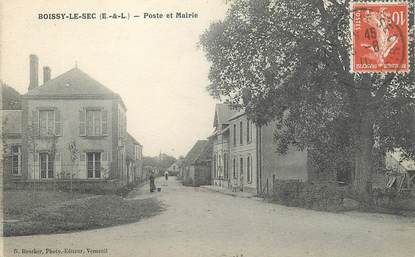  CPA FRANCE 28 "Boissy le Sec, Poste et mairie"