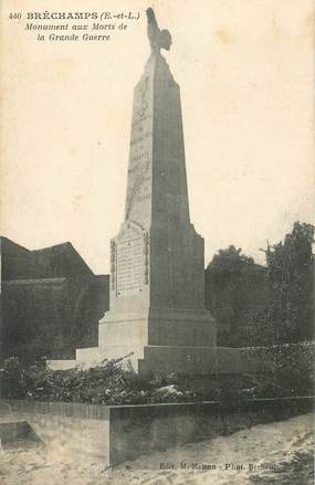  CPA FRANCE 28 "Bréchamps, monument aux morts"