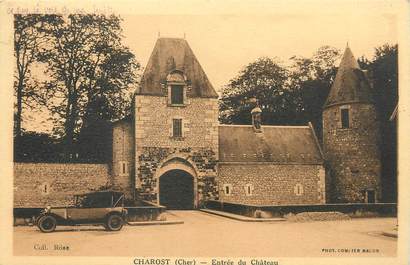 / CPA FRANCE 18 "Charost, entrée du château "
