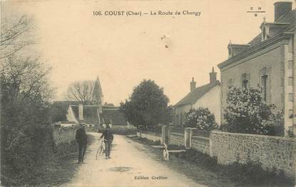 / CPA FRANCE 18 "Coust, la route de Changy"