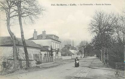 / CPA FRANCE 18 "Cuffy, la Grenouille, route de Nevers"