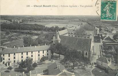 / CPA FRANCE 18 "Chezal Benoit, colonie agricole, vue générale "