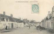 18 Cher / CPA FRANCE 18 "Châteauneuf sur Cher, route de Lignières"