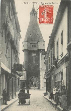 / CPA FRANCE 18 "Dun sur Auron, le donjon"